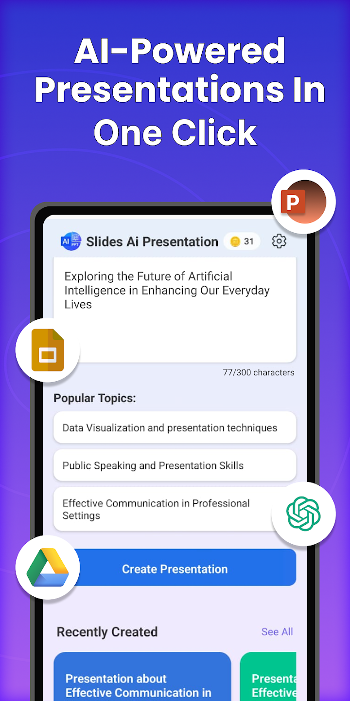 Slides: AI Presentation Maker screenshot 2